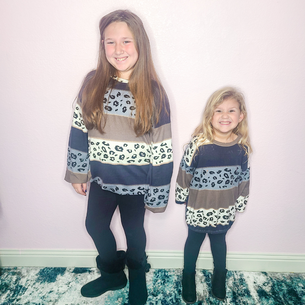 Leopard Balloon Sleeves Kids