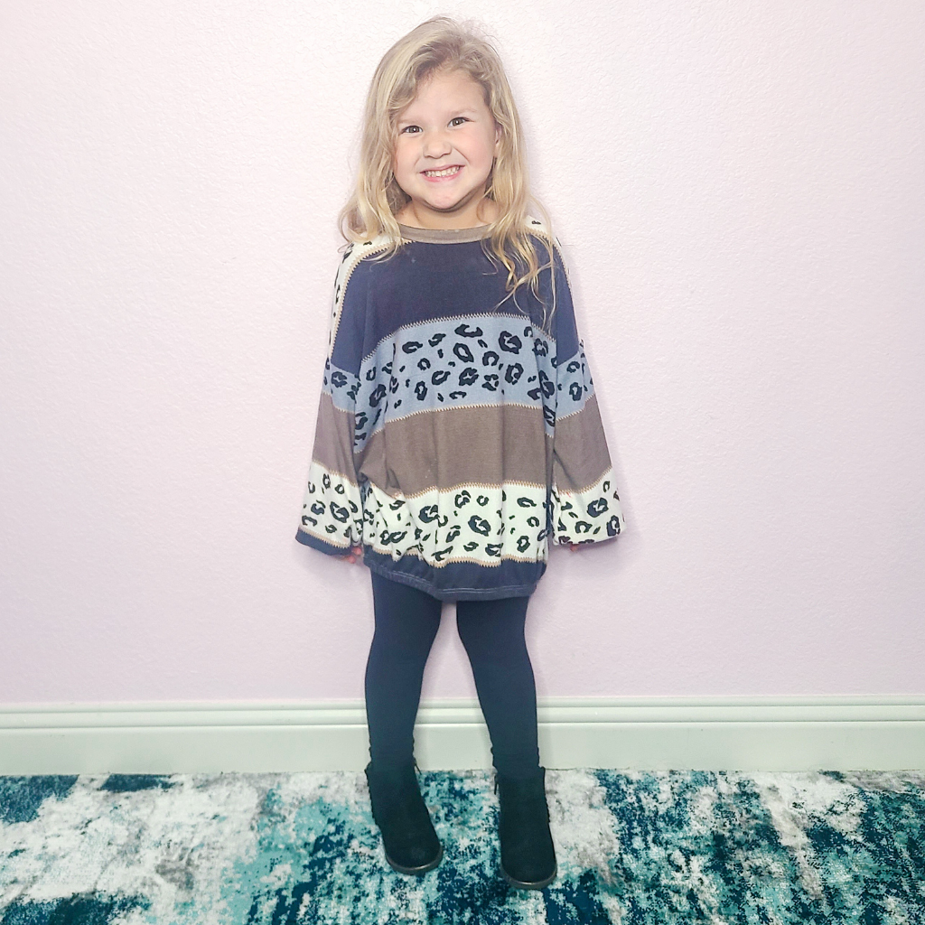 Leopard Balloon Sleeves Kids